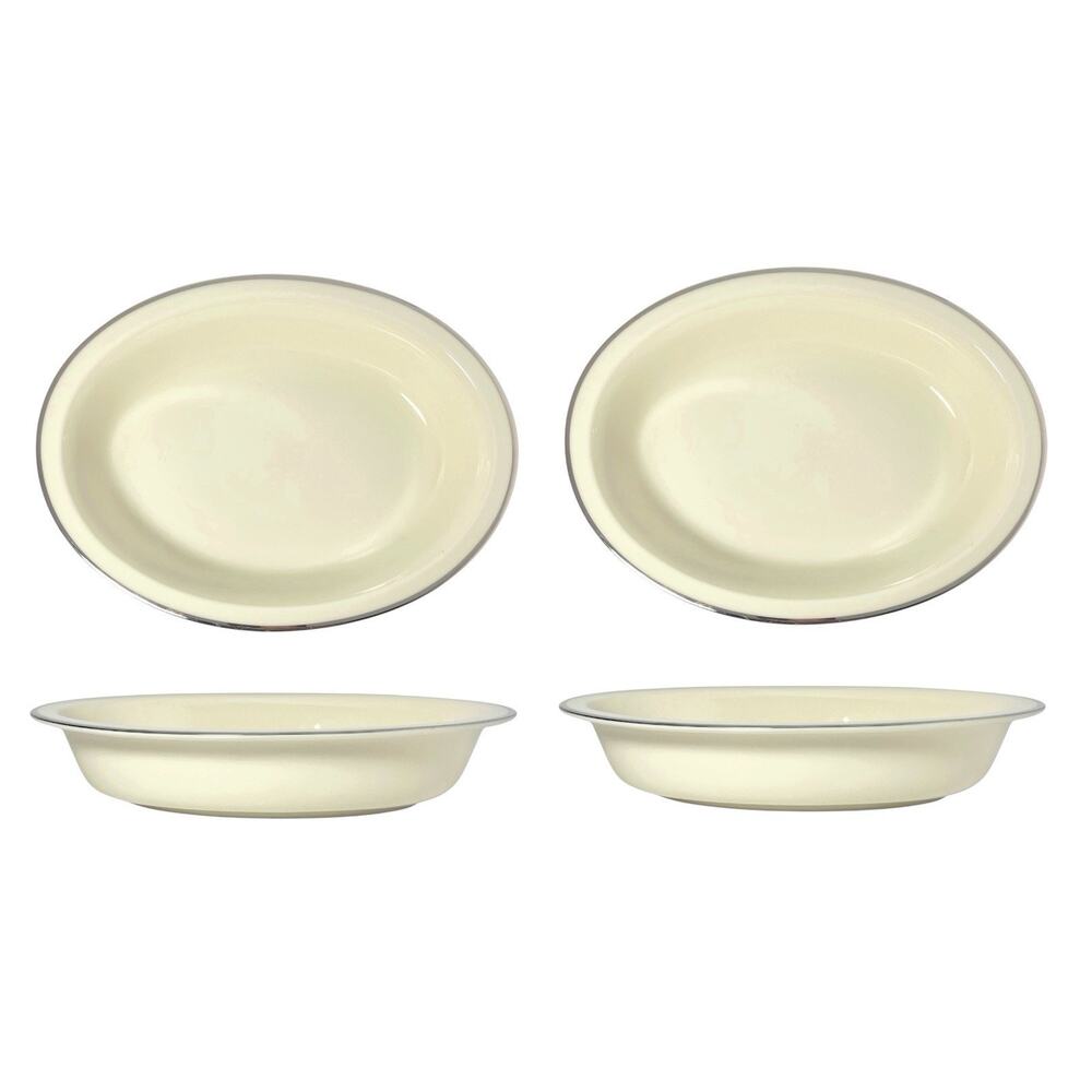 Lenox “Montclair” Pair of Bone China Oval Serving Bowls 9 3/4”
